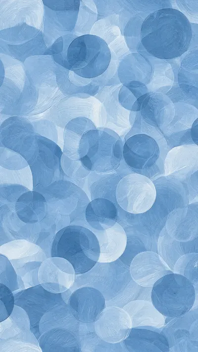 Translucent Circles in a cool palette