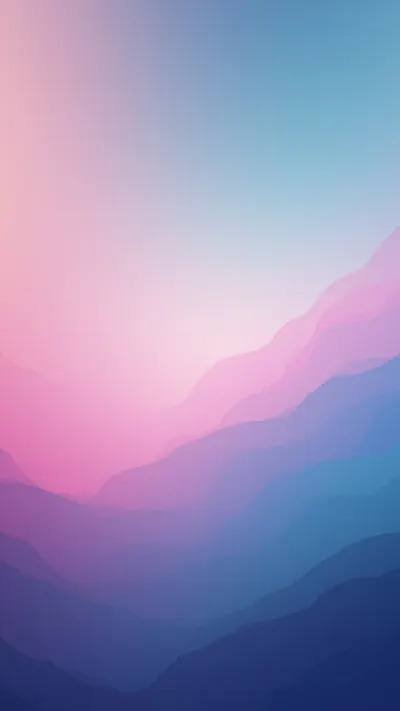 Aurora Gradient Bands in a soft palette