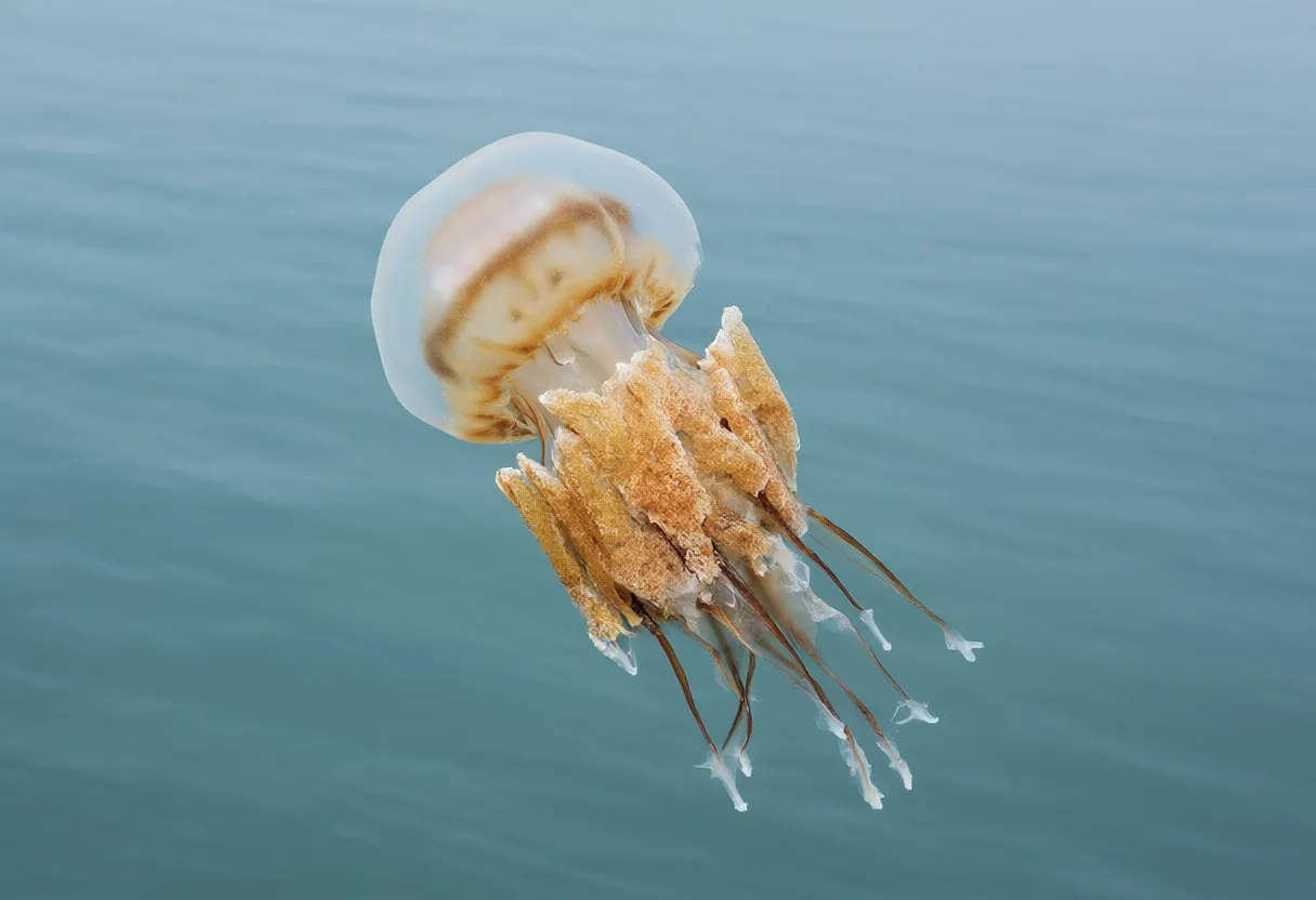 Jellyfish beside calm water