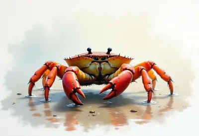 Hermit Crab in gentle mist Oil Painting