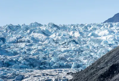 Glacier Tongue And Moraine