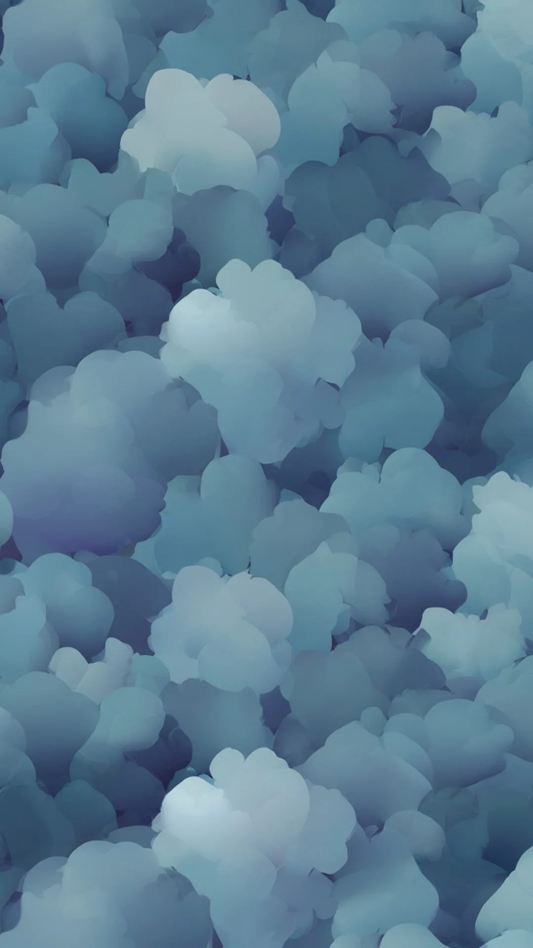 Soft Cloud Shapes in a deep palette