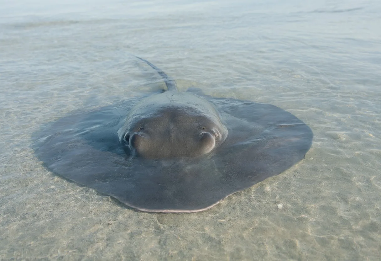 Ray in soft morning light