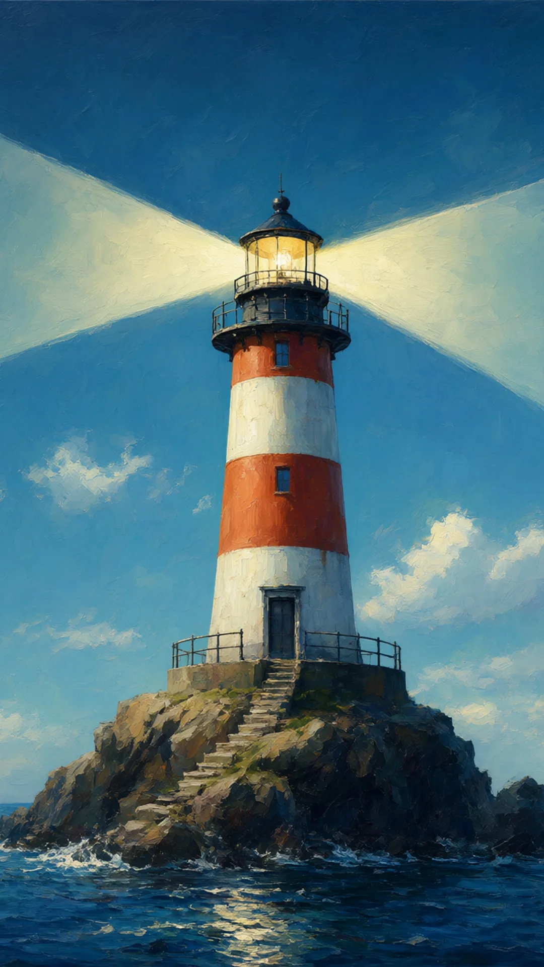 Cartoon Lighthouse With A Beam ในพาเลทท์สุดเท่