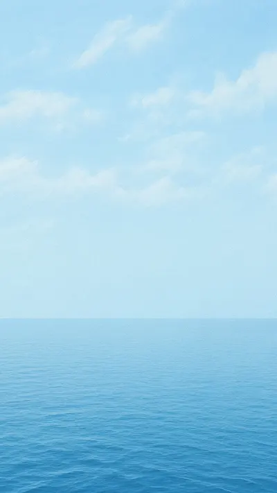 Minimal Sea Horizon in a cool palette