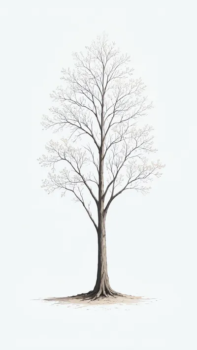 Minimal Single Tree with a minimal touch