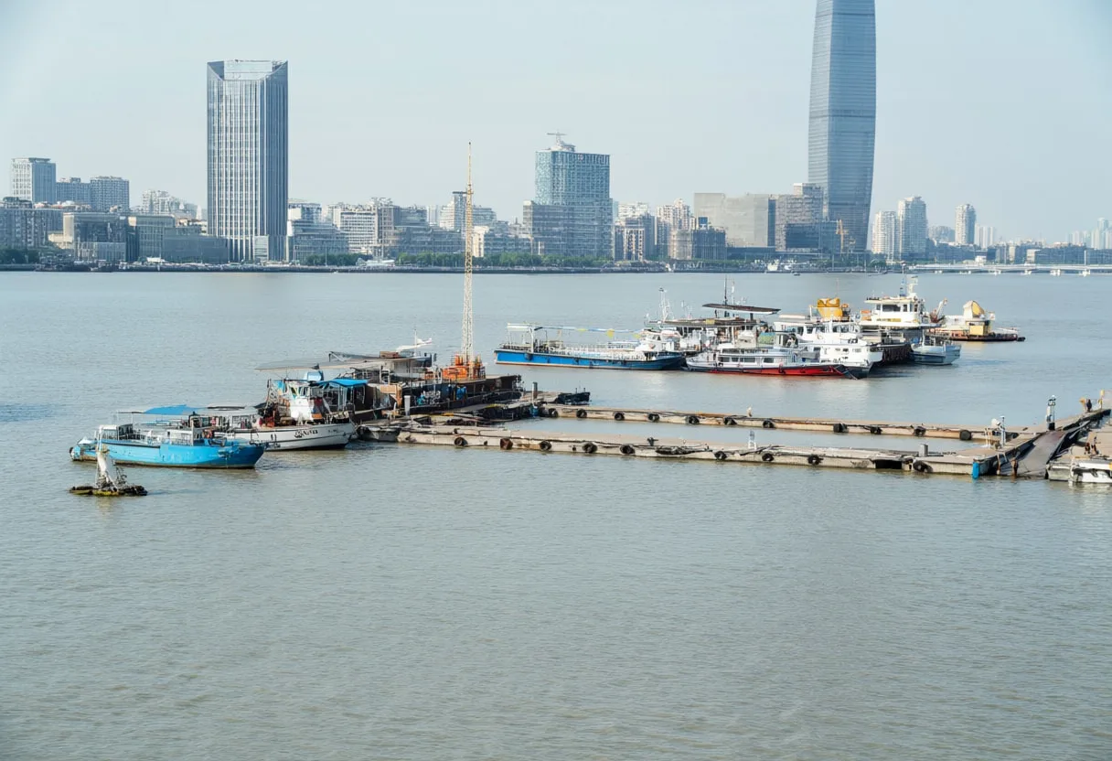 Shanghai Riverside from above