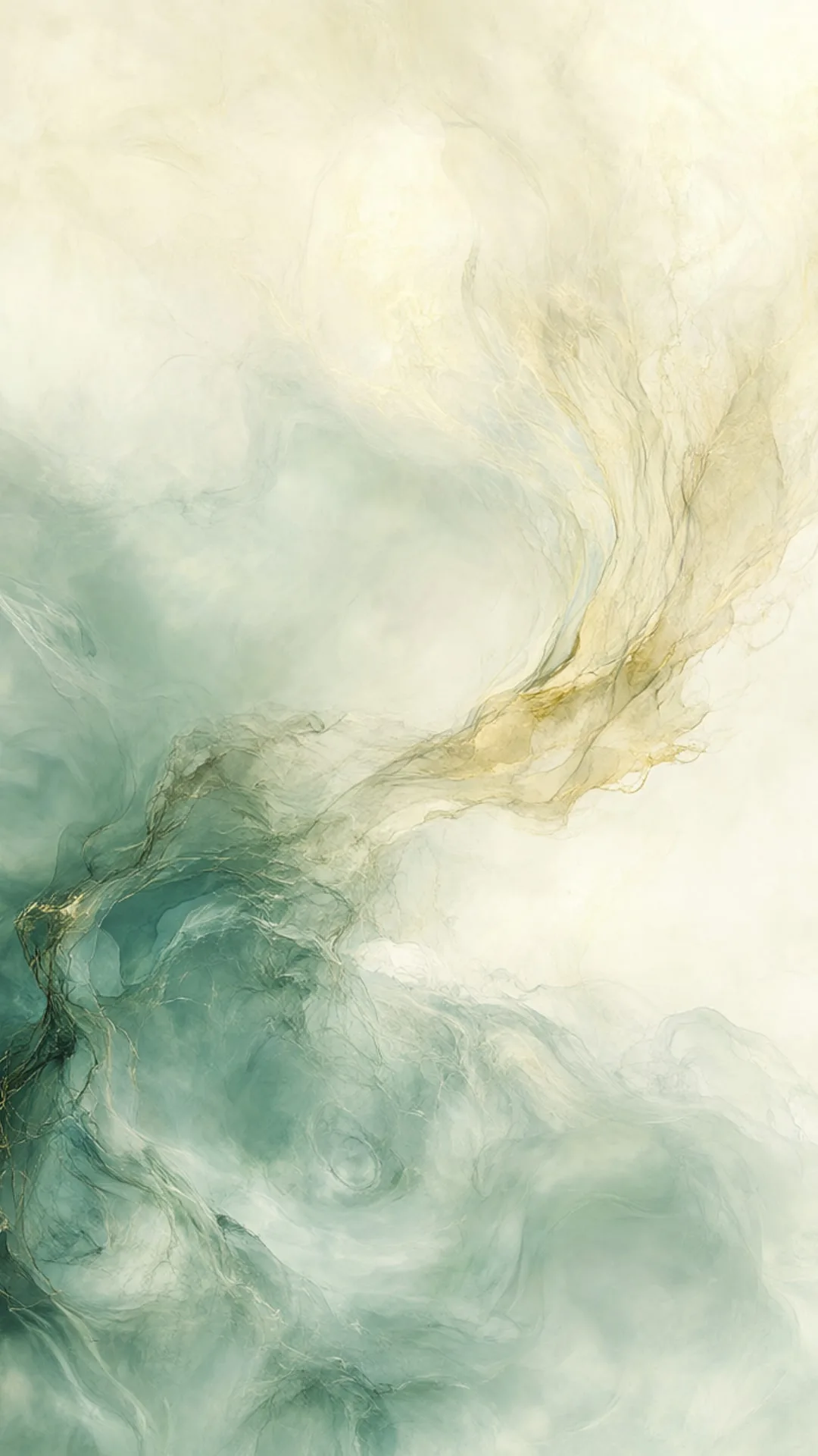 Sage และ Cream Gradient ในสีน้ำ