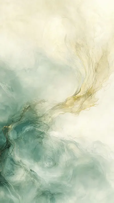 Sage And Cream Gradient in watercolour