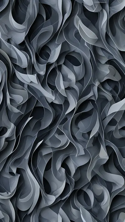 Paper Cut Layers in a deep palette