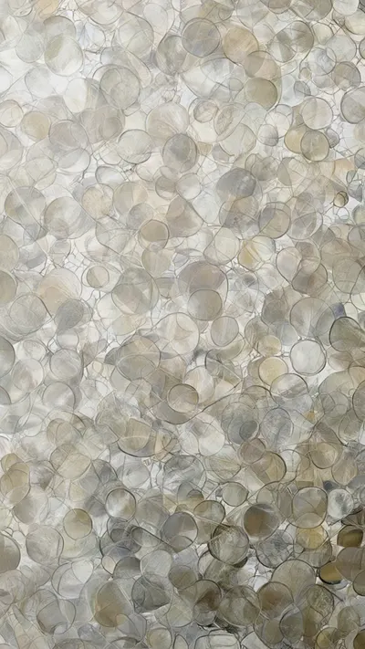 Translucent Circles in an oil painting style