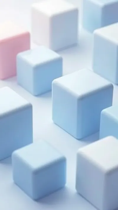 3d Soft Cubes พร้อมสัมผัสที่น้อยที่สุด
