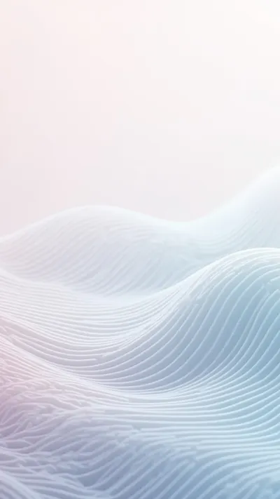 Thin Line Waves in a soft palette