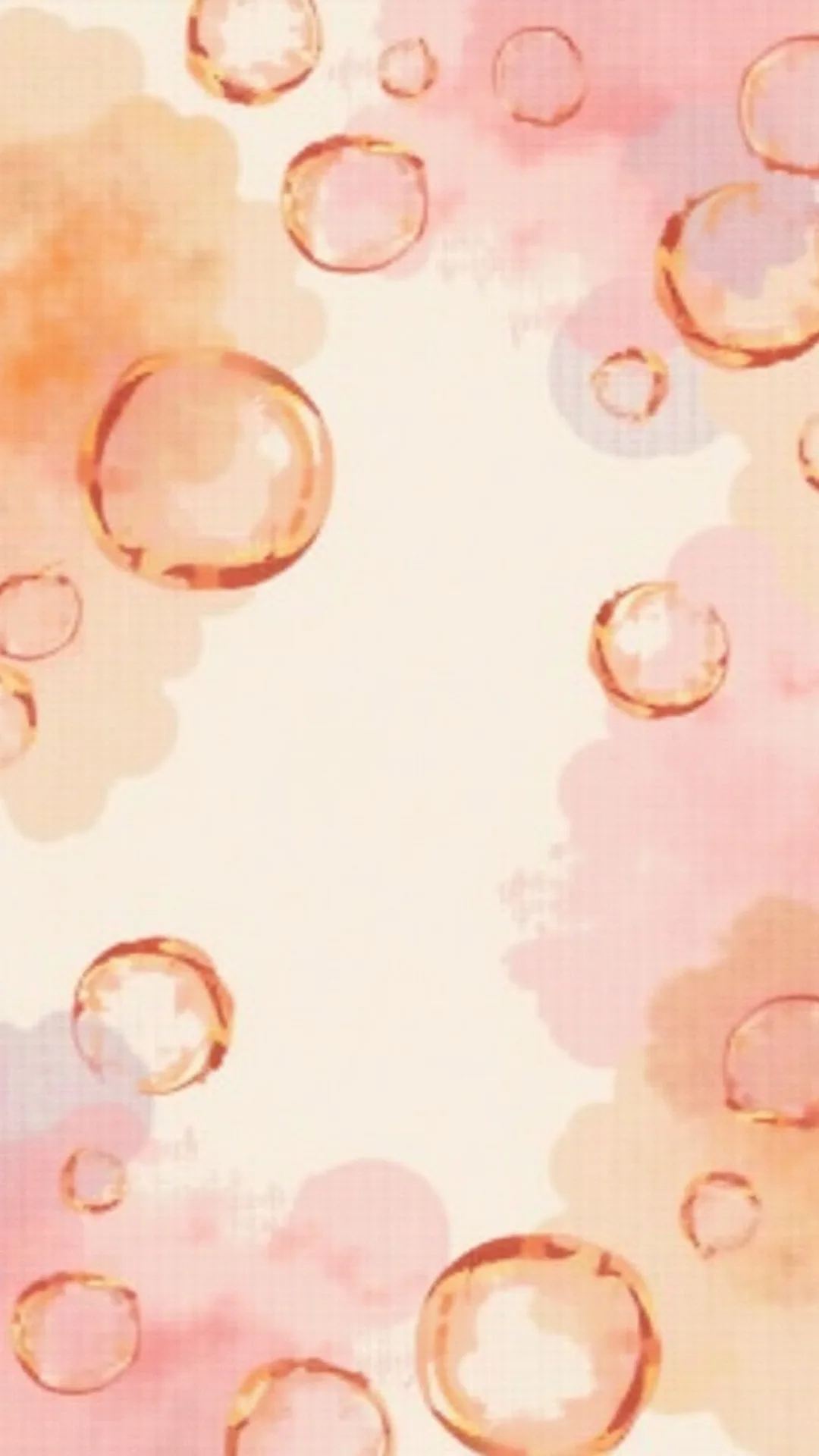 Iridescent Bubbles in a warm palette