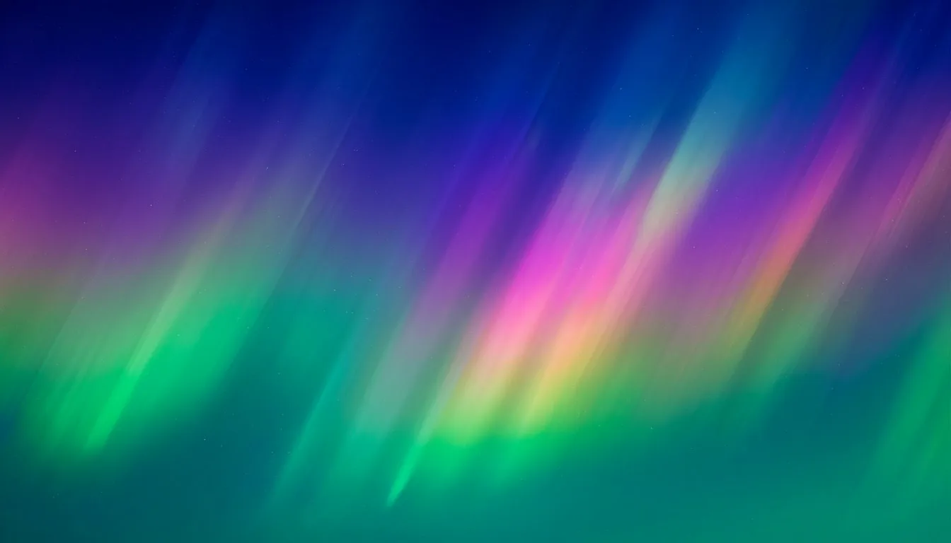 Aurora Gradient Bands with subtle grain