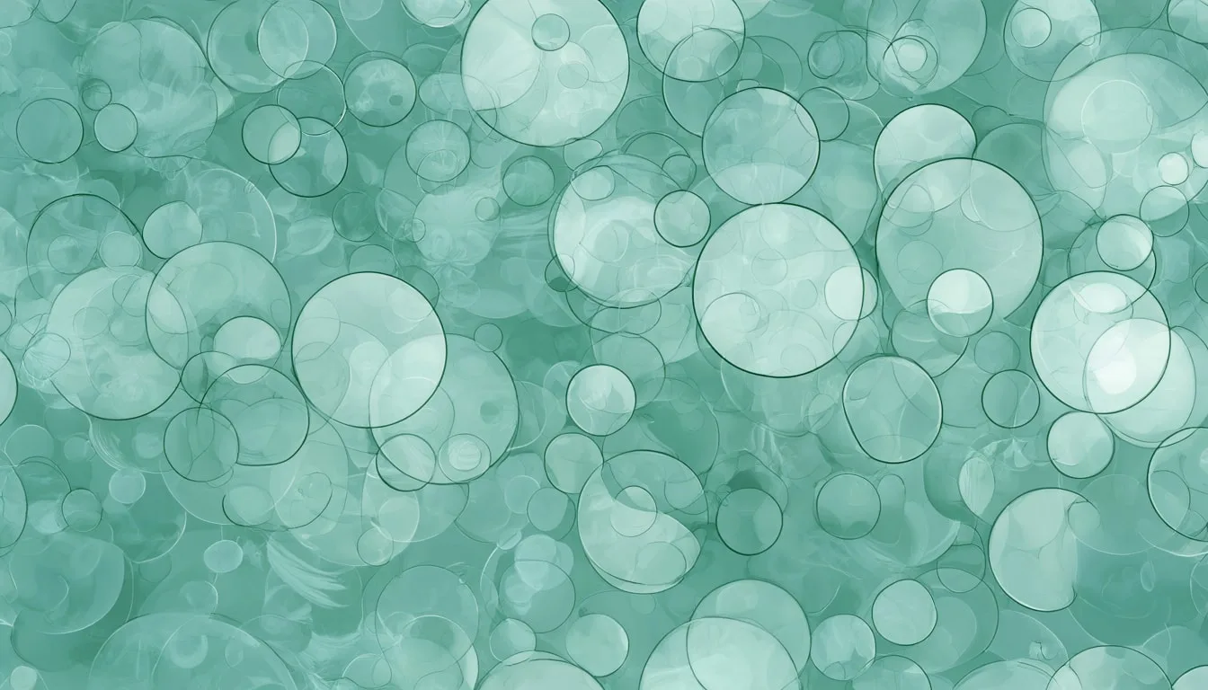 Translucent Circles in an oil painting style