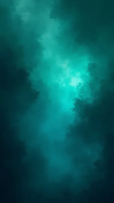 Dark Mode Deep Teal in watercolour