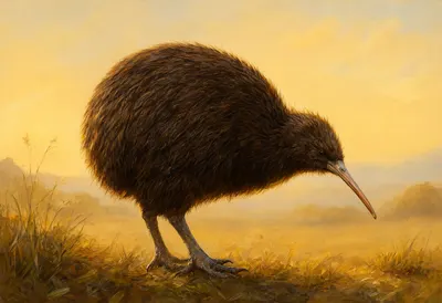 Kiwi at golden hour Oil Painting