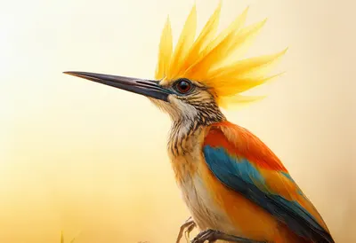 Bird Of Paradise at golden hour Digital Illustration
