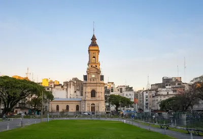 Buenos Aires Plaza at sunrise