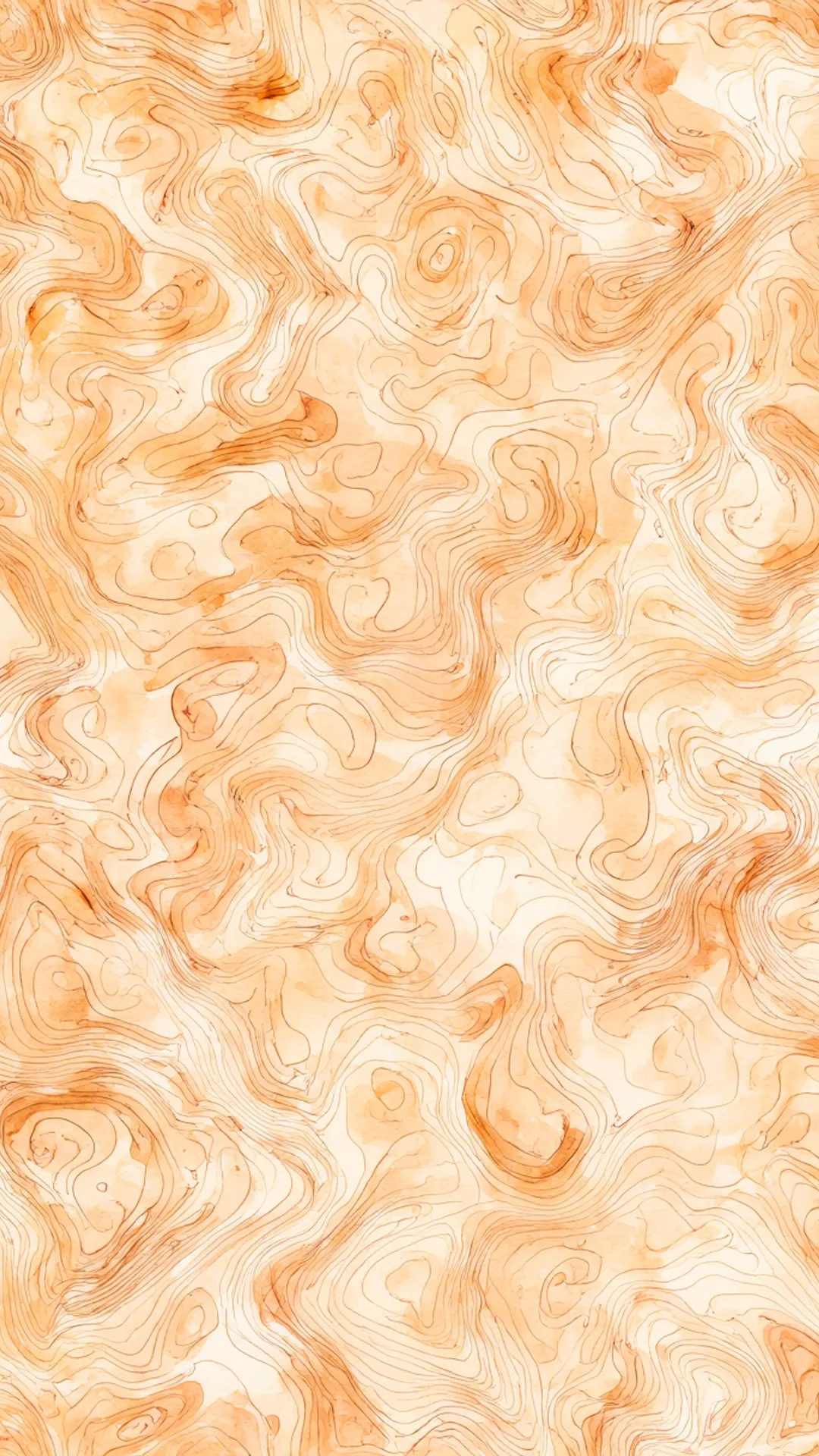 Topographic Lines in a warm palette