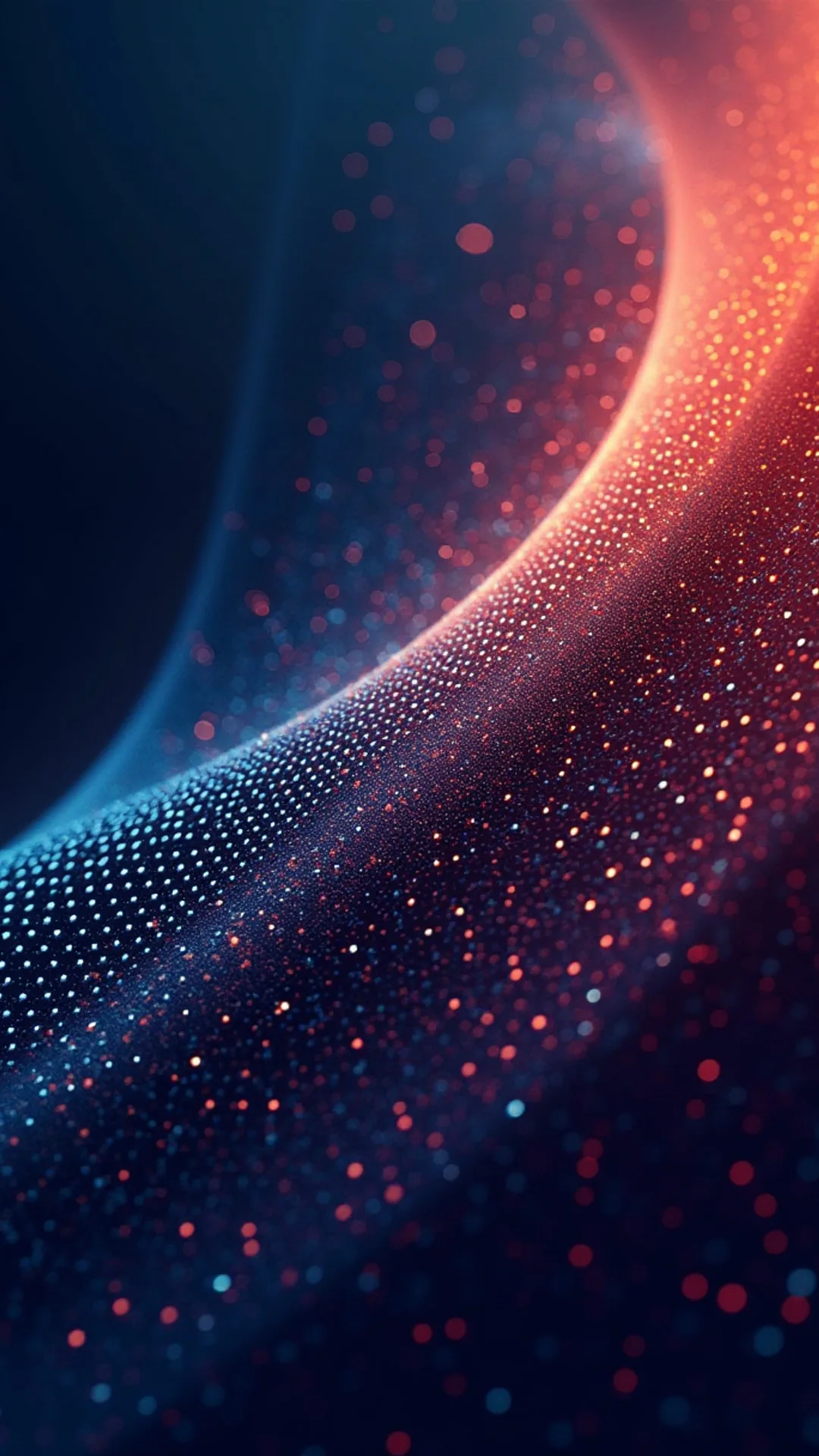 Dotted Halftone Mesh in a deep palette