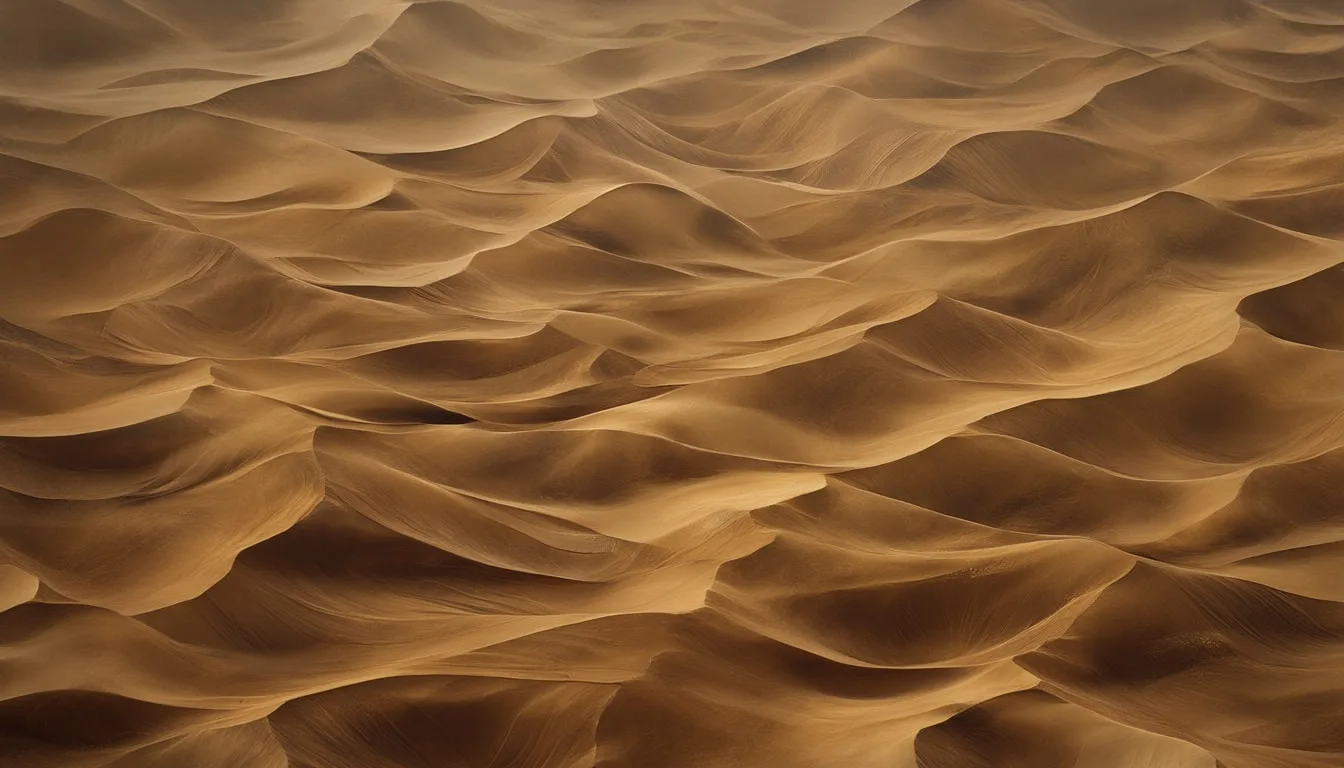 Desert Dune Abstract ในพาเล็ตสีลึก