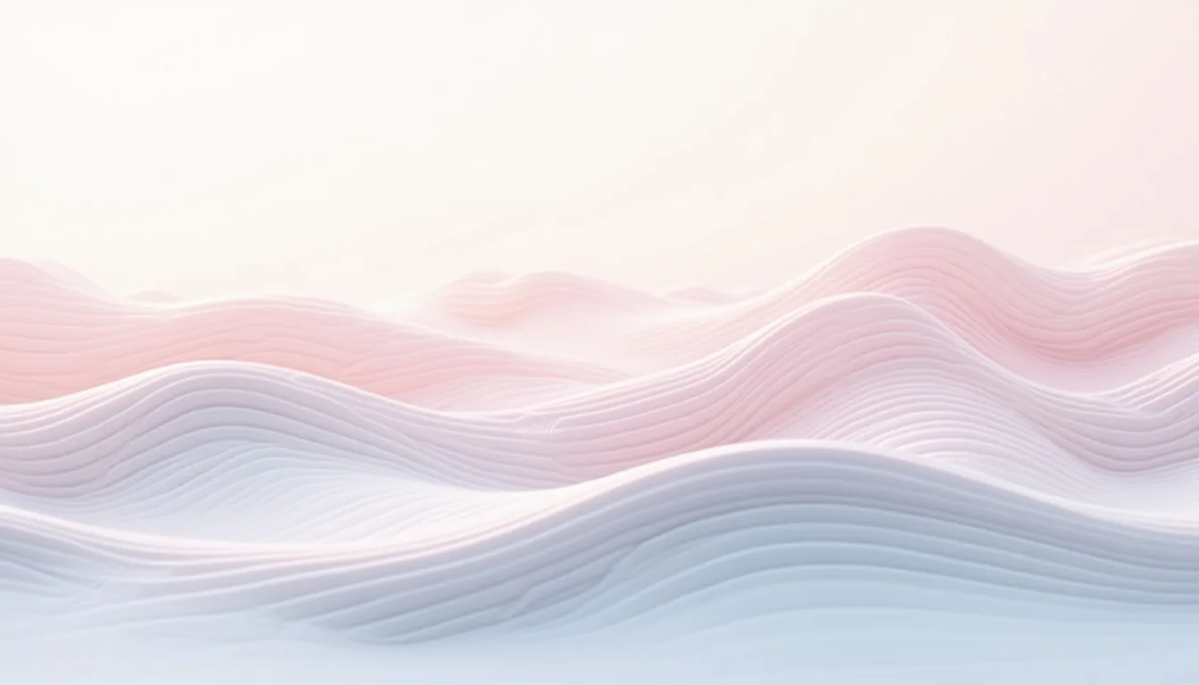 Thin Line Waves in a soft palette