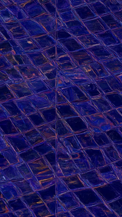 Neon Grid Horizon in an oil painting style