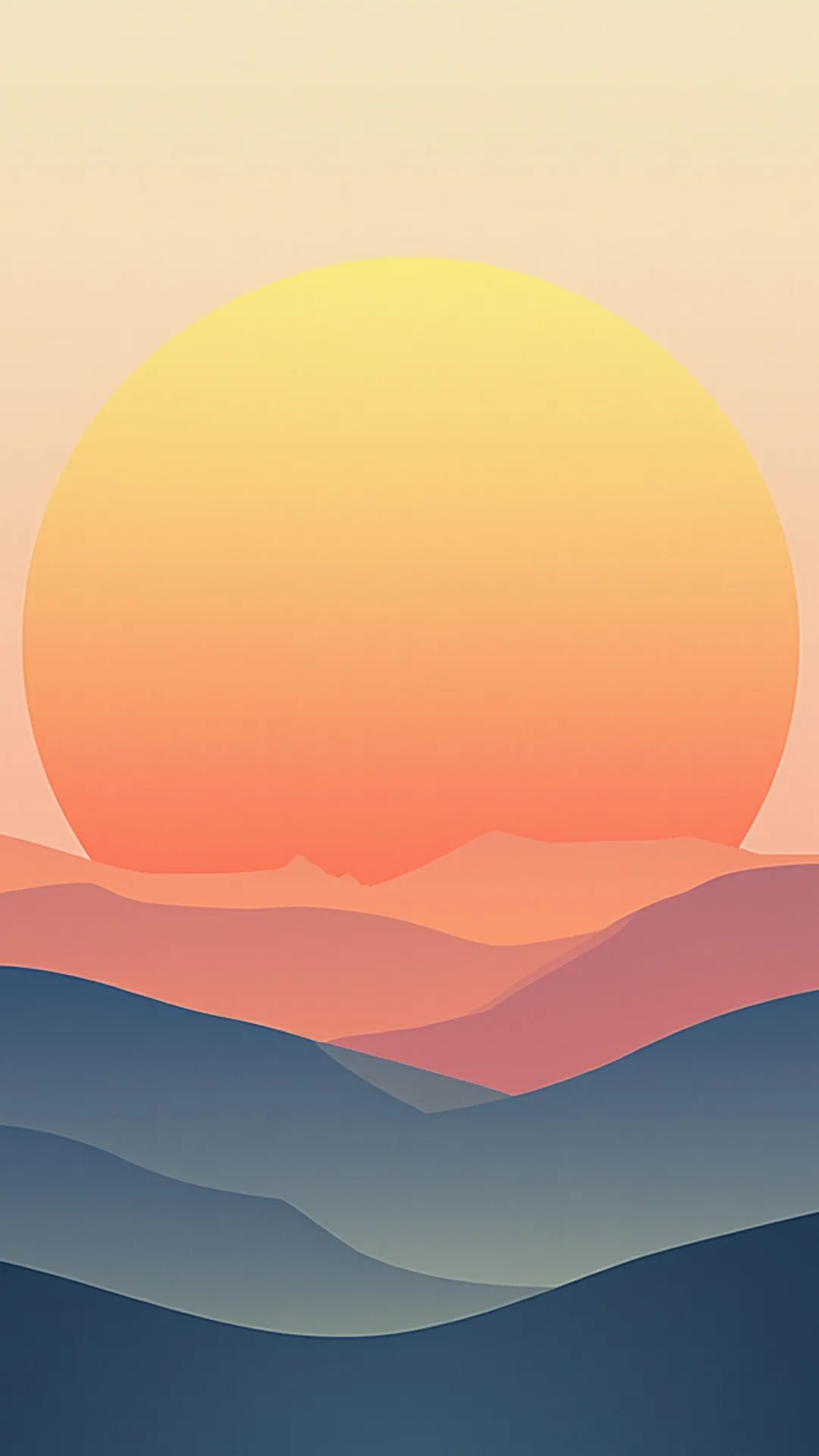Retro Sun Gradient in a soft palette