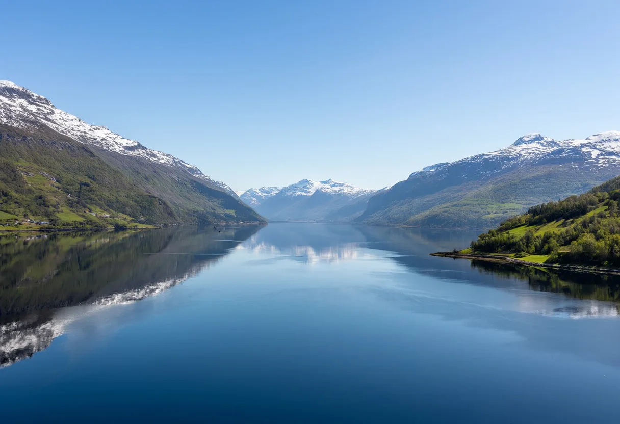 Fjord Reflection At Dawn