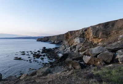 Coastal Cliffs At Dusk