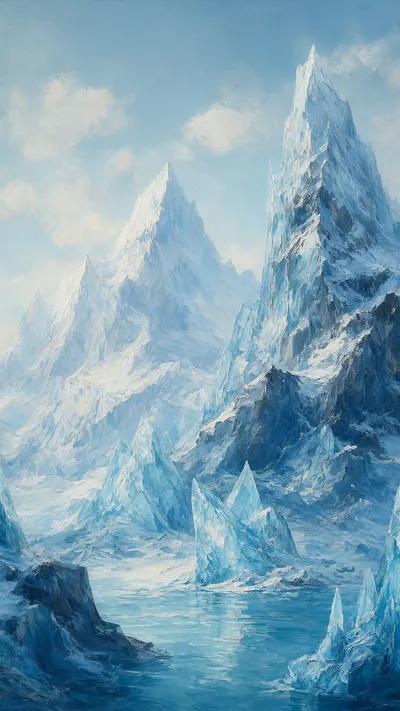 Fantasy Icy Peaks ในพาเลตต์สุดเท่