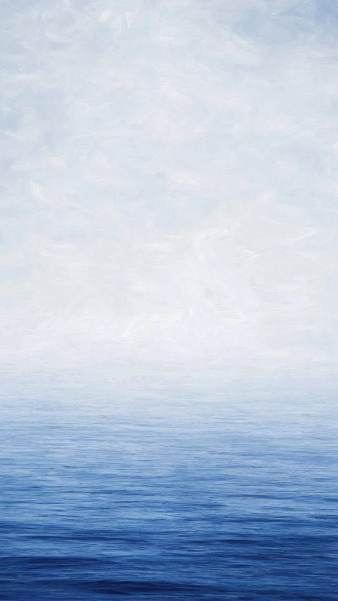 Minimal Sea Horizon in an oil painting style