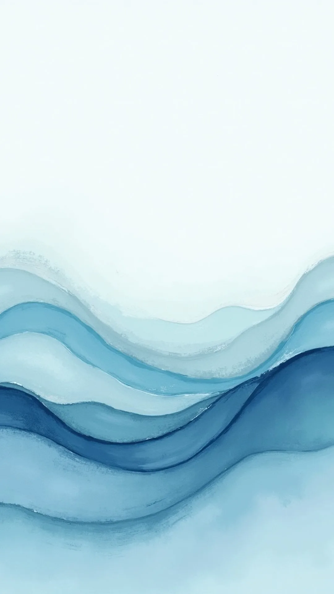 Minimal Waves Line in a cool palette