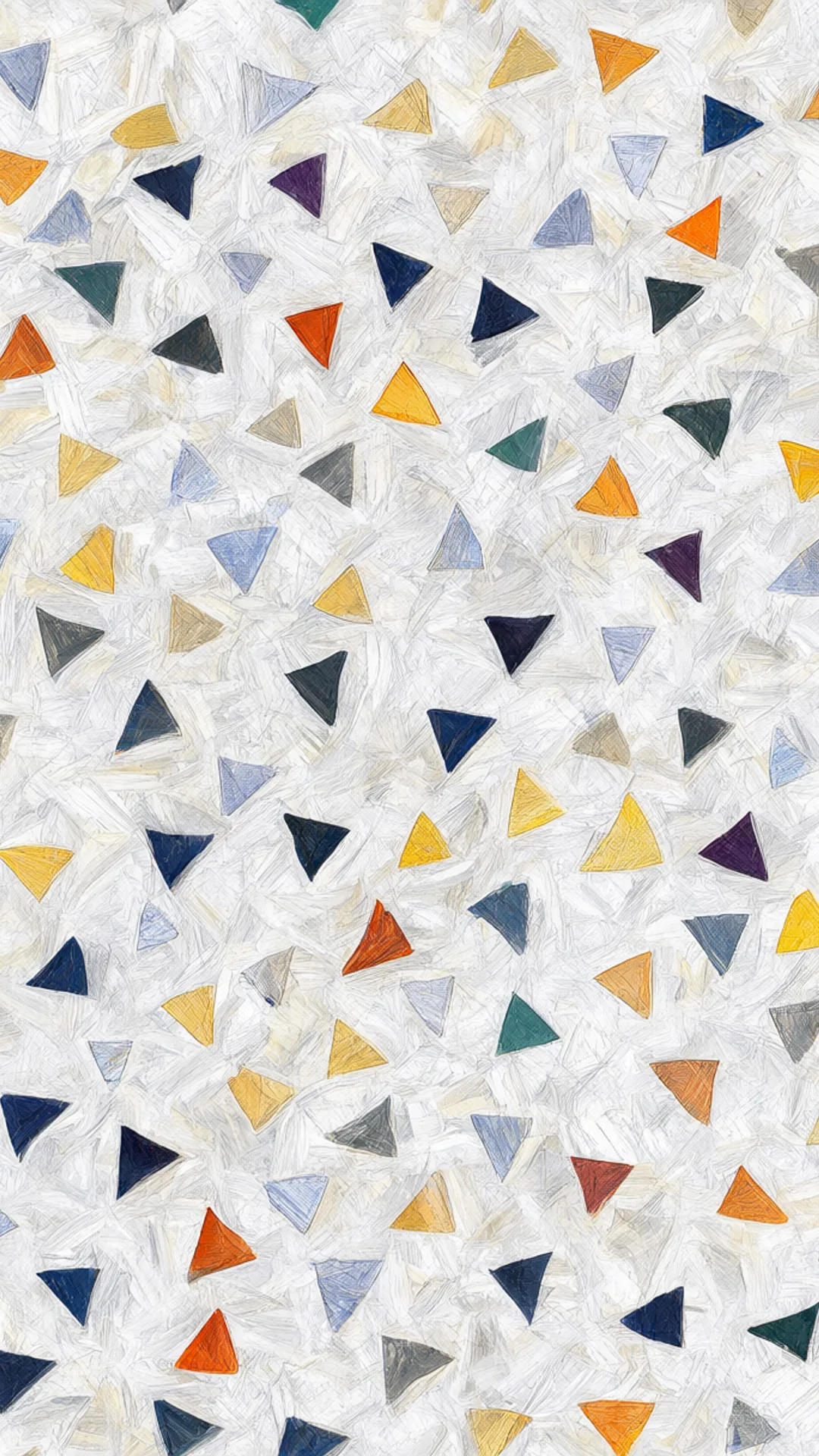 Memphis Shapes in an oil painting style