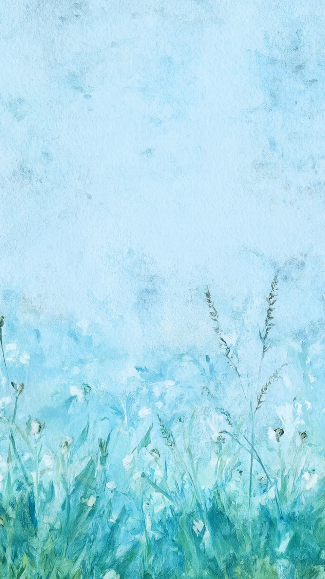 Watercolour Meadow in a cool palette