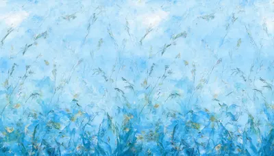 Watercolour Meadow in a cool palette