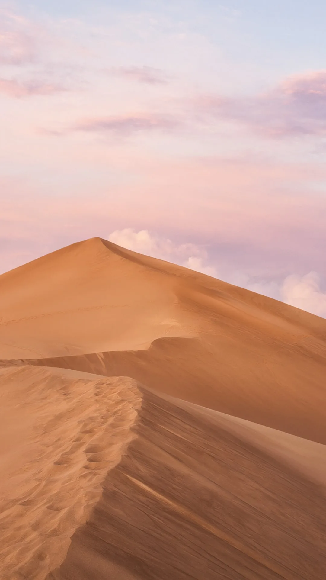 Desert Dune Ridge Under A Pastel Sky in watercolour