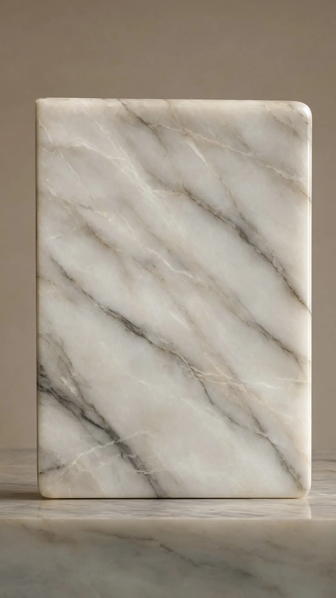 Polished Marble With Fine Veins with a minimal touch
