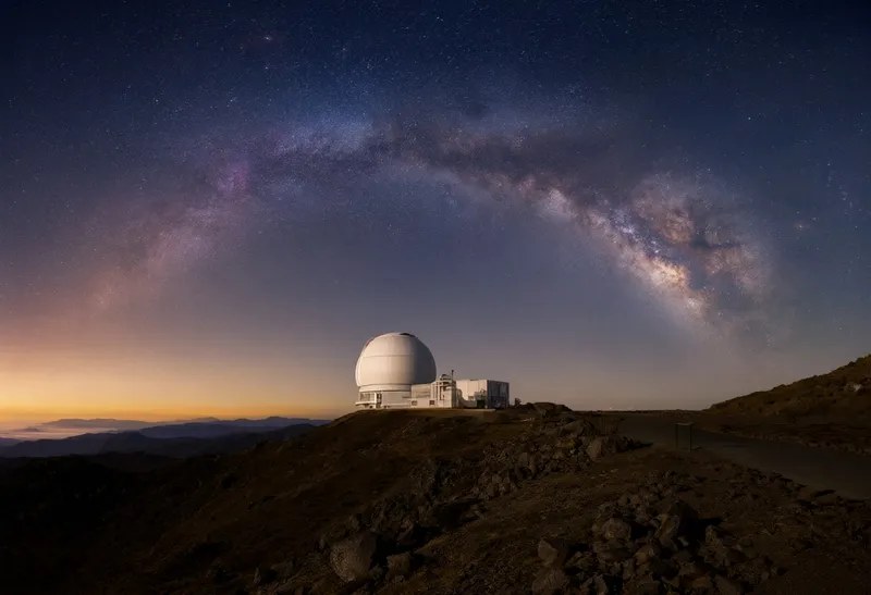 Observatory Dome under the Milky Way