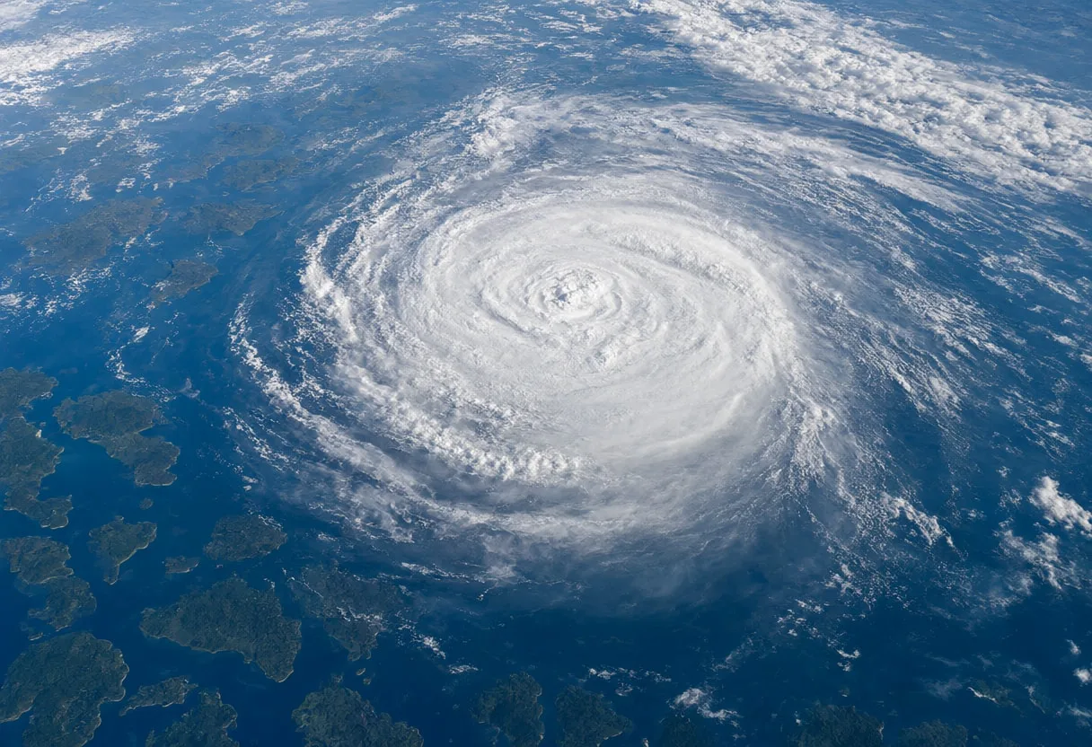 Typhoon Bands over Island Chains