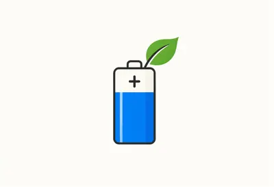 แบตเตอรี่ที่มีใบไม้ — สัญลักษณ์ของบรรณาธิการ