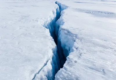 Ice Sheet Crack from Above