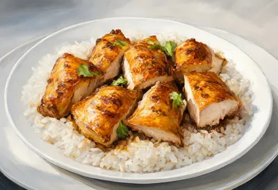 Vietnamese Grilled chicken rice