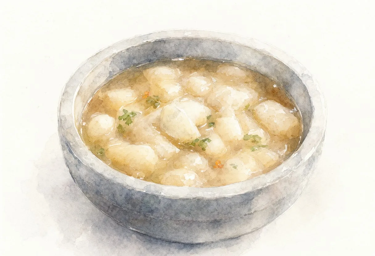 Korean Rice cake soup