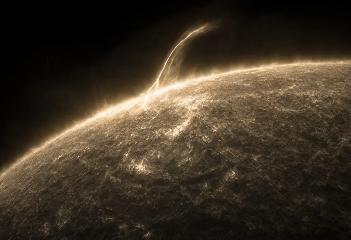 Solar Prominence Close-up