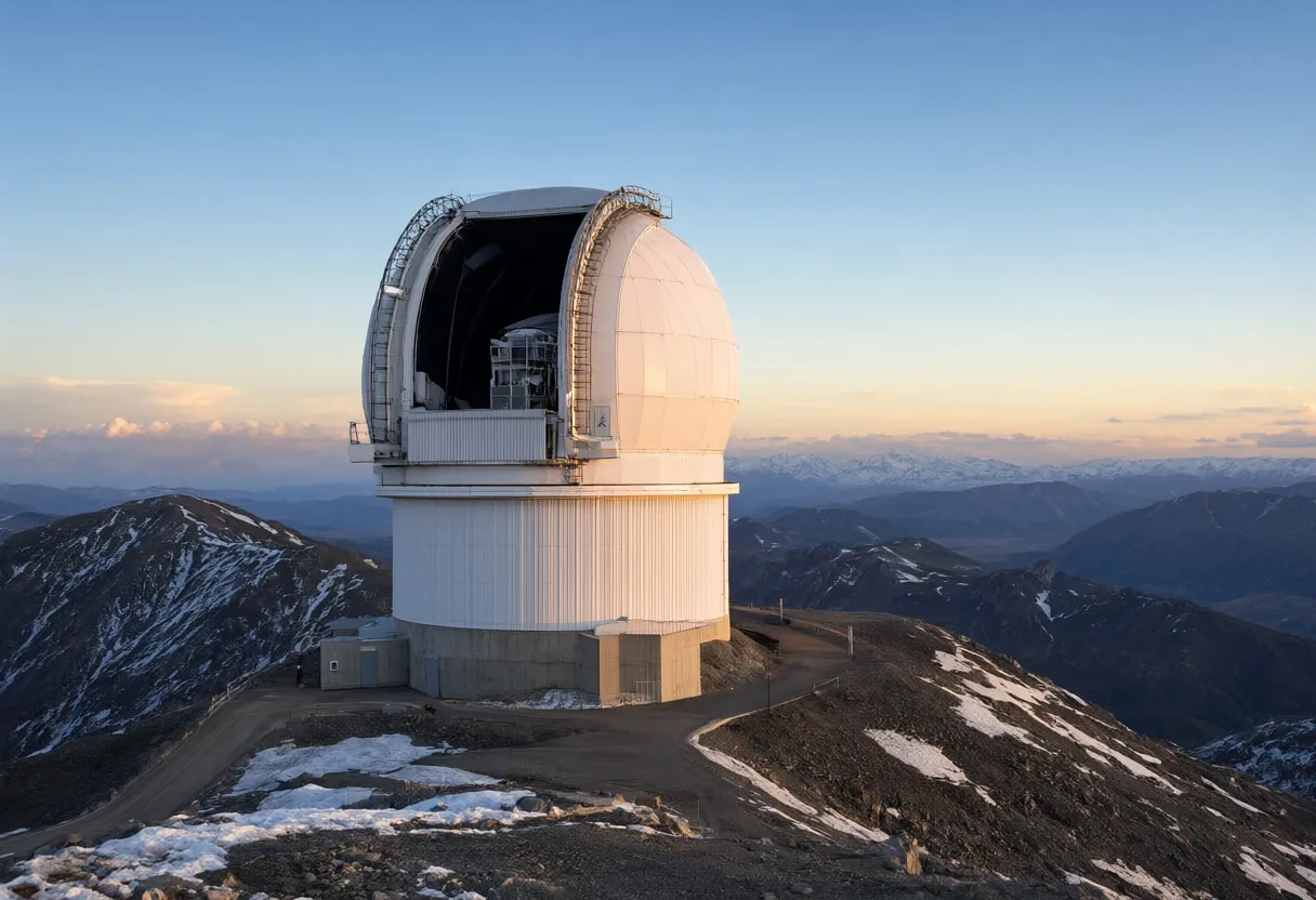 Large Telescope on a Mountain Summit