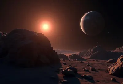 Exoplanet beside its Star