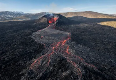Fissure Eruption from Above